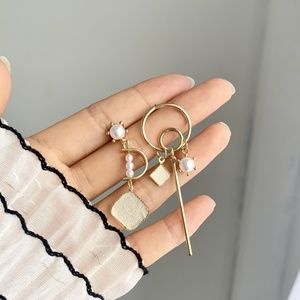 Unique Pearl Geometric Earrings 3/$30
